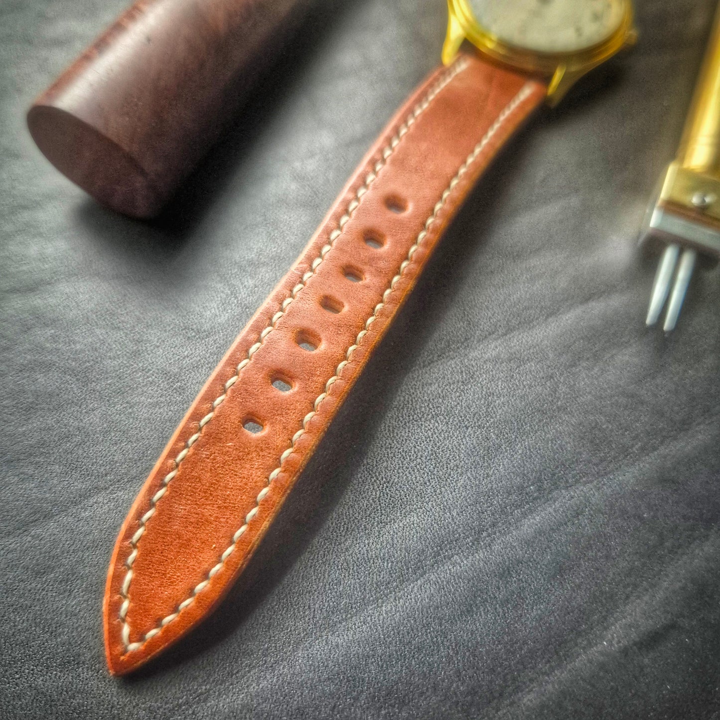 Leather Lined Watch Strap