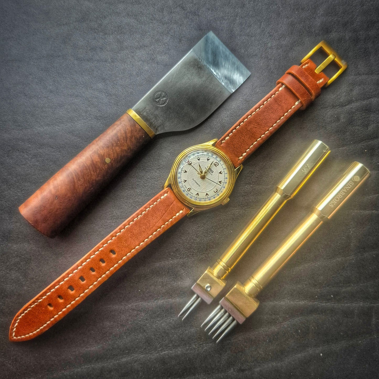 Leather Lined Watch Strap